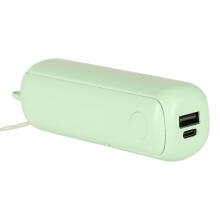 Ikonka Art.KX3075_3 Rakstāmgalda ventilators mini rokas saliekamais ventilators portatīvais USB zaļš