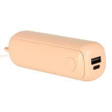 Ikonka Art.KX3075_2 Rakstāmgalda ventilators mini rokas saliekamais ventilators portatīvais USB rozā krāsā