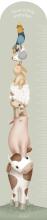 Little Dutch Stikc Wall Sticker Art.WD450022 Little Farm Measuring stick wall sticker