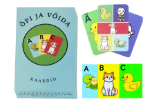 Õpi ja Võida Eesti Art.251796 Учись и играй, умные карточки для детей, эстонский алфавит