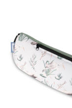 WAIST BAG OLIVE CRANES