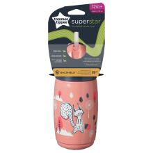 TOMMEE TIPPEE thermos-krūzīte INSULATED STRAW 266ml, 12m+, pink, 448017