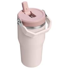 Thermo mug with straw The IceFlow Flip Straw 2.0 Tumbler 0.6L light pink