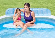 Garden pool with seats 229x218cm Intex 57190