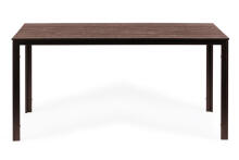 6-personu dārza galds 156x78 cm poliwuda terases mēbeles brūns ModernHome