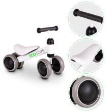 Balansa treniņu velosipēds Mini velosipēds bērniem balts ECOTOYS