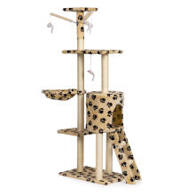 Cat Scratching Post Tree with House and Bed 138 cm XL Petsi