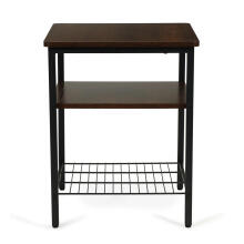 Modern coffee table with 2 shelves for the loft living room