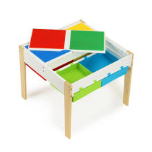 Wooden children's furniture set: table + 2 chairs ECOTOYS