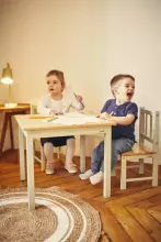 Geuther Activity Seating Set Art.2413SET_GRNA Bērnu koka komplekts galds un krēsli