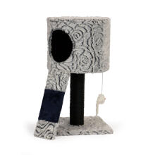 Cat scratching post hanging toy