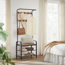 Hanger, clothes stand, wooden shoe rack, LOFT