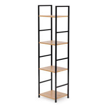 Modern wooden shelf, metal frame LOFT, 4 shelves