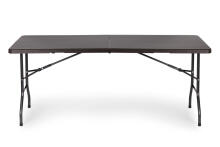 Folding Catering Banquet Garden Table 180 cm Rattan Style ModernHome