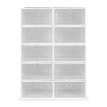 Shoe organizer, modular plastic cabinet (10 pcs)