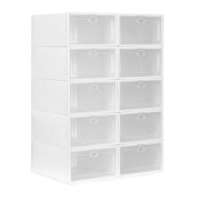 Shoe organizer, modular plastic cabinet (10 pcs)