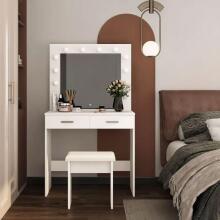 Modern Home Toilet Table Art.CHDT03 Liels mūsdienīgs kosmētikas tērpu galds ar spoguli un atvilktnēm
