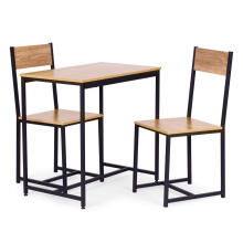 Mēbeļu komplekts: galds + 2 krēsli metāls MDF ModernHome