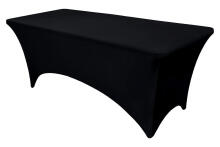 Universal Table Cover for Catering Table 180 cm 6FT Black Stretch MultiGarden