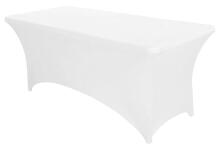 Universal Table Cover for Catering Table 180 cm 6FT White Stretch MultiGarden