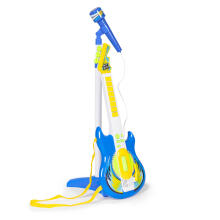 Electric guitar microphone stand set for children mp3 - blue