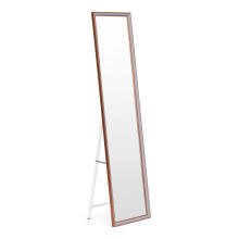 Large standing mirror, 148 cm, aluminum frame, foldable, ModernHome