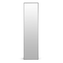 Large standing mirror 159 cm, aluminum, black frame, ModernHome