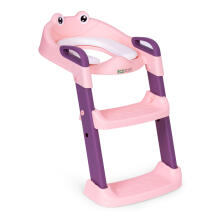 Toilet seat for children with steps and ladder, pink, ECOTOYS