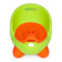 Potty toilet seat for children, removable insert, non-slip legs, green, ECOTOYS