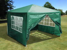 Garden commercial pavilion tent, 3x3 m, 4 walls, green, MultiGarden