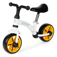 Līdzsvara velosipēds bērniem, EVA riteņi, regulējams sēdeklis, melns, ECOTOYS