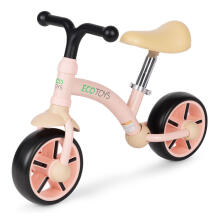 Līdzsvara velosipēds bērniem, EVA riteņi, regulējams sēdeklis, rozā, ECOTOYS