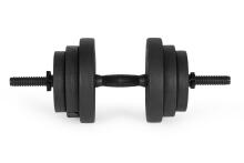 Regulējami hanteles 2x20 kg hanteles komplekts 40 kg ar stieni un kettlebellu