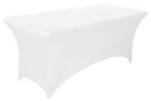 Universal Table Cover for Catering Table 240 cm 8FT White Stretch MultiGarden