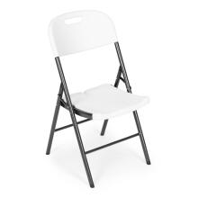 2 saliekamo krēslu komplekts, ēdināšanas komplekts, metāls, HDPE, balts, ModernHome
