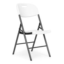 2 saliekamo krēslu komplekts, ēdināšanas komplekts, metāls, HDPE, balts, ModernHome