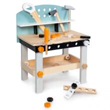 Koka bērnu darbnīca ar 38 daļām ECOTOYS