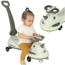 Bebe Basic Swing FIX S1 Art.253496 Gravity ride‑on car with handle and glowing LED wheels