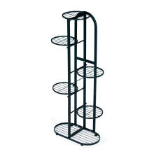 Modern metal flower stand 6 levels black