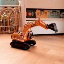 WOOPIE Large Remote-Controlled Excavator on Tracks 7 Functions Sound + Action