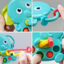 WOOPIE BABY Sensory Teether Elephant Montessori 4in1