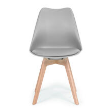 Chair, set of chairs for the living room and dining room with a cushion, Light gray ModernHome