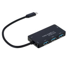 Интерфейсный концентратор Akyga AK-AD-52 USB 3.1 (3.1 Gen 2) Type-C 500 Мбит / с Черный