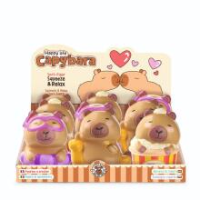 Anti-stress soft figures Capybara, 3 assorted