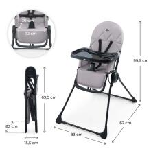 KINDERKRAFT High Chair BINCI grey
