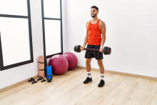 Adjustable dumbbells 2x 15kg barbell set 30kg bar
