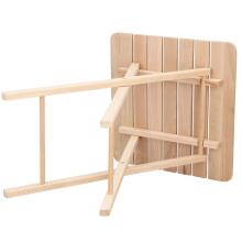Wood folding 2 chairs + 1 table set Springos BS001