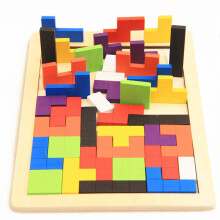 Ikonka Puzzle Art.KX7620  Medinis dėlionė-konstruktorius, 40 vnt