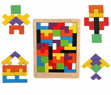 Ikonka Puzzle Art.KX7620 Koka  puzle-konstruktors,40 gab