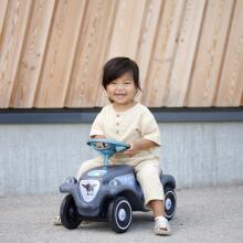 BIG Bobby Car Classic Eco Ratiņš ar Taureni Pelēks